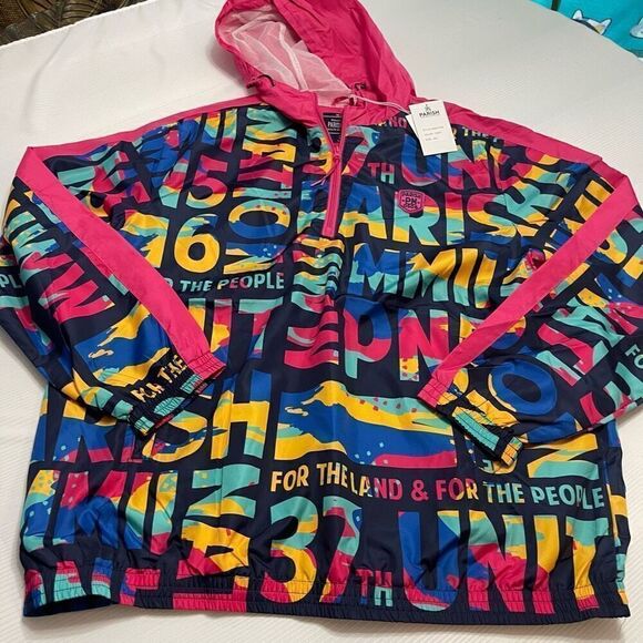 NWT Parish Nation Windbreaker Jacket Size 2XL New - Picture 1 of 8